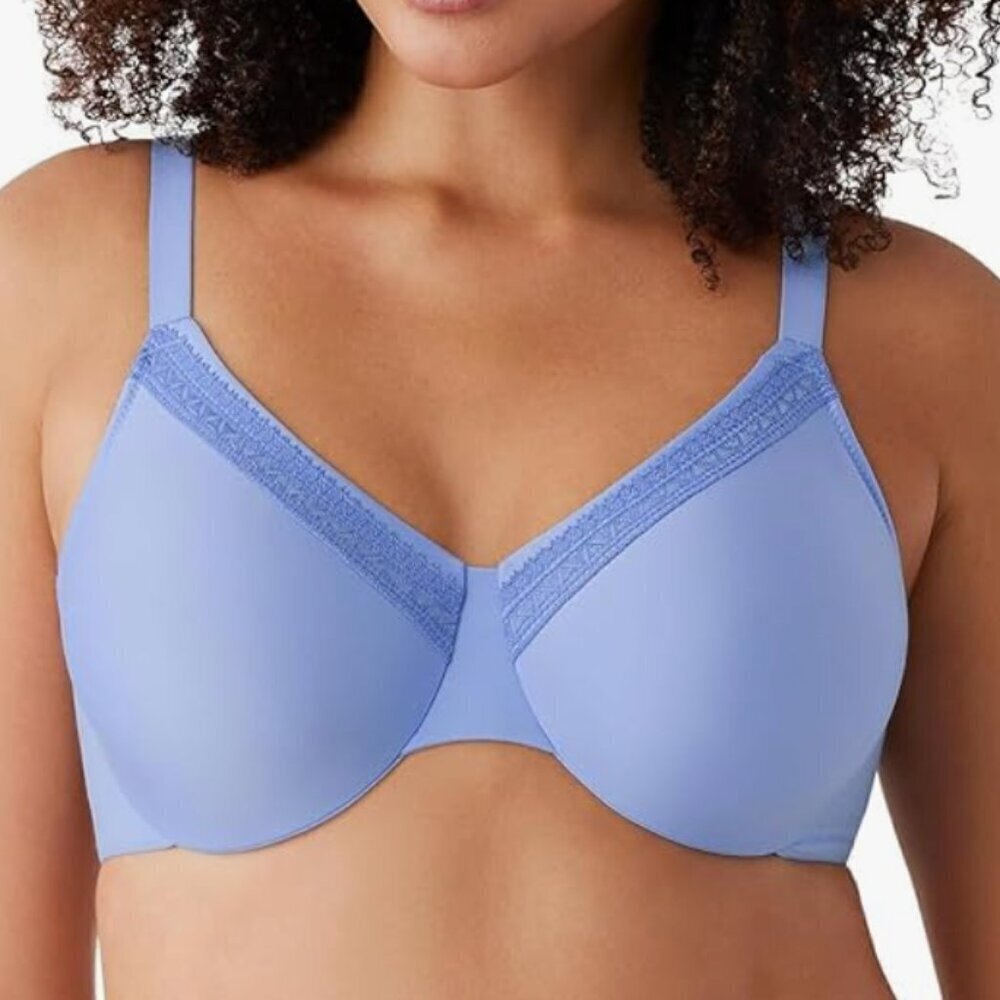NWT WACOAL Women's Perfect Primer Underwire Bra, blue, 36DDD